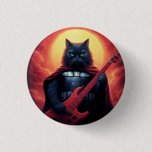 A Riff that Shakes the Cosmos   Galactic Cat Lord 3 Cm Round Badge