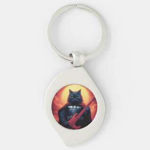 A Riff that Shakes the Cosmos Galactic Cat Lord Key Ring