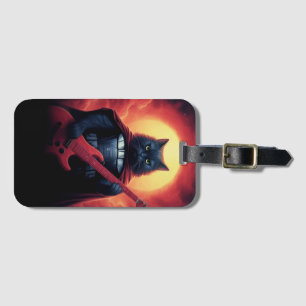 A Riff that Shakes the Cosmos Galactic Cat Lord Luggage Tag