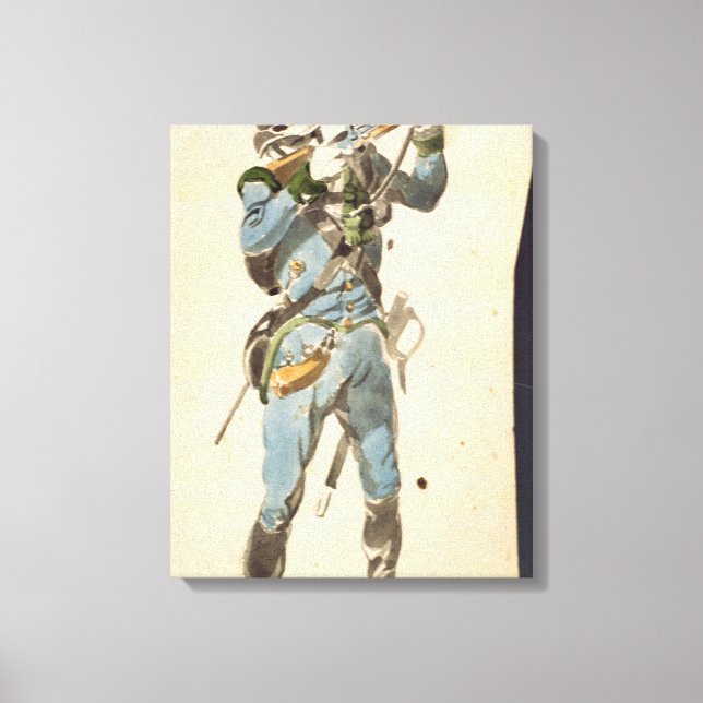 A Rifleman of the Austrian Jaegers Canvas Print (Front)