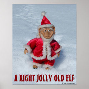 A RIGHT JOLLY OLD ELF POSTER