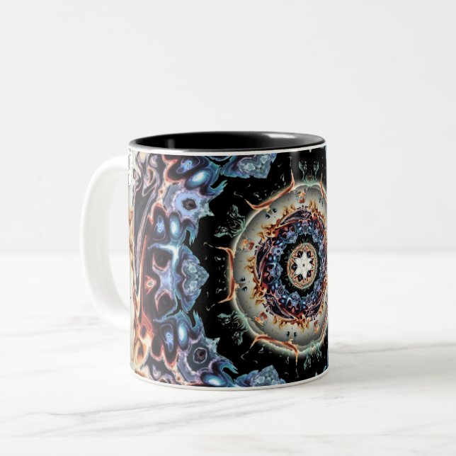 A ring of fire Two-Tone coffee mug (Front Left)