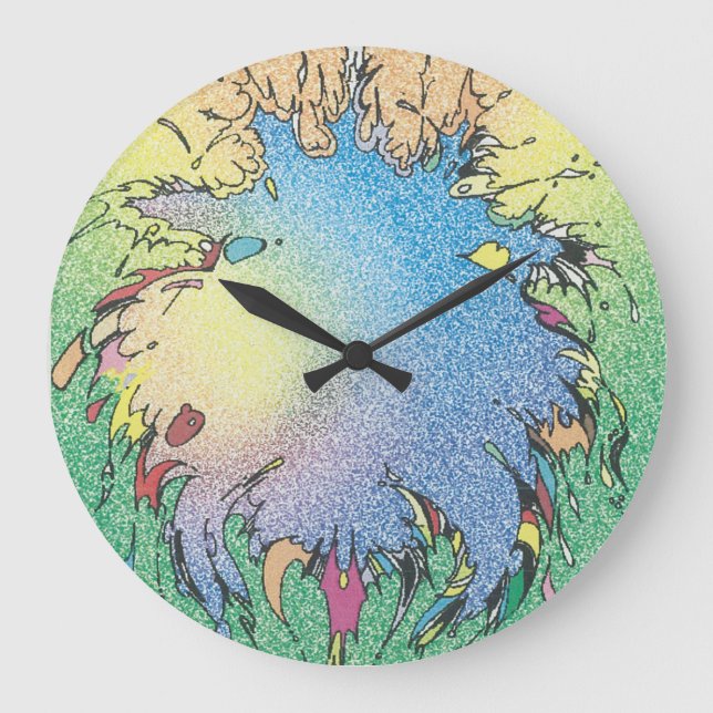 A RIP IN THE FABRIC OF THE UNIVERSE LARGE CLOCK (Front)