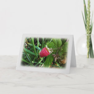 A ripe raspberry card