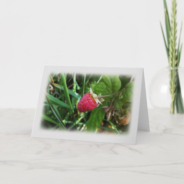 A ripe raspberry card (Front)