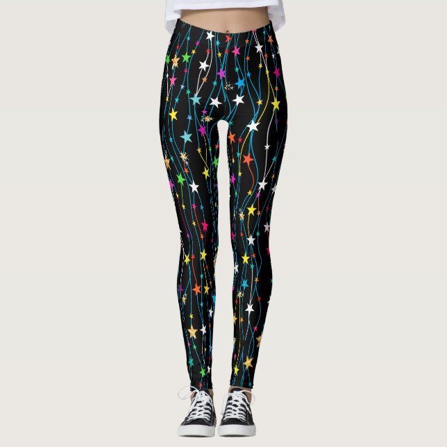 A Rising Star Zazzle  Pop Leggings (Front)