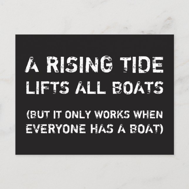 A RISING TIDE... Social Justice Equality Postcard (Front)