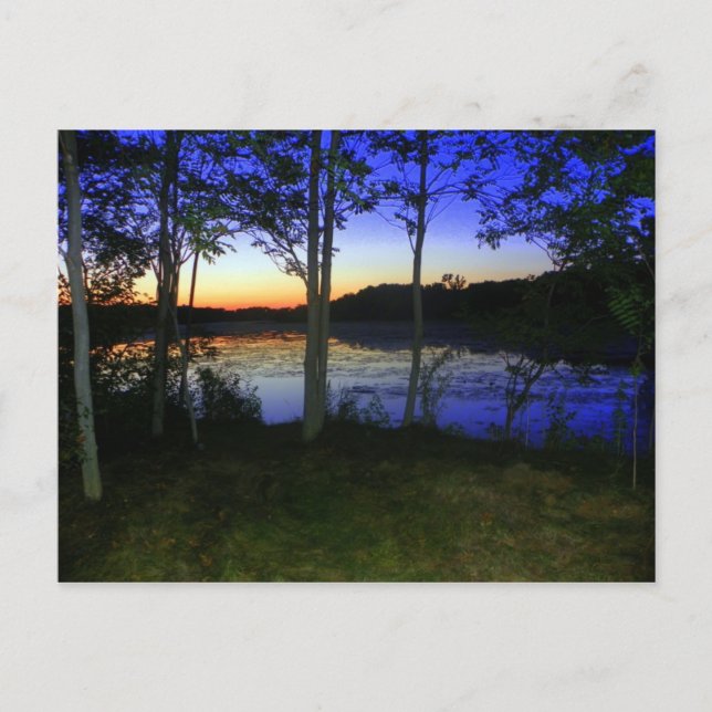 A River at Dusk Postcard (Front)
