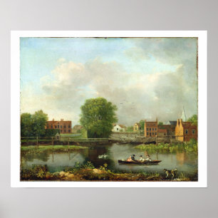 A River Landscape, possibly a View from the West E Poster