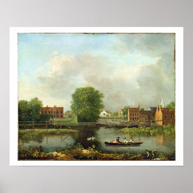 A River Landscape, possibly a View from the West E Poster (Front)