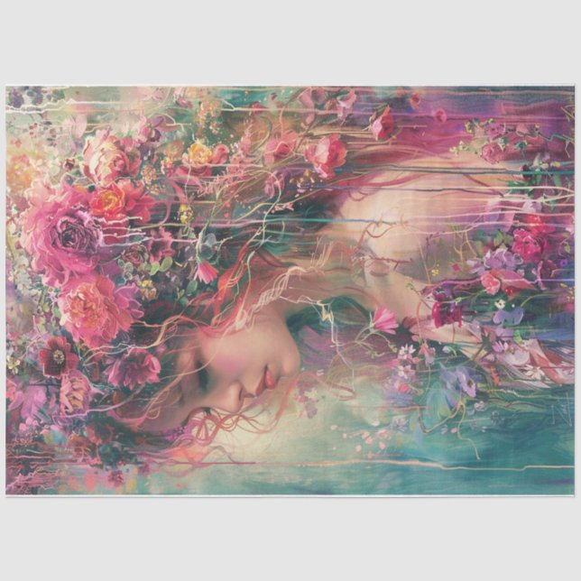 A river of colours girl tissue paper (Front)