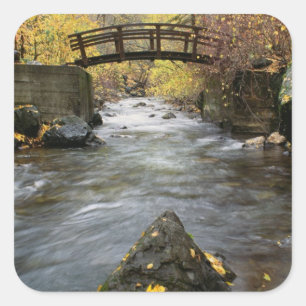 A River Running Through American Fork Canyon Square Sticker