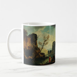 A River with Fishermen by Joseph Vernet Coffee Mug