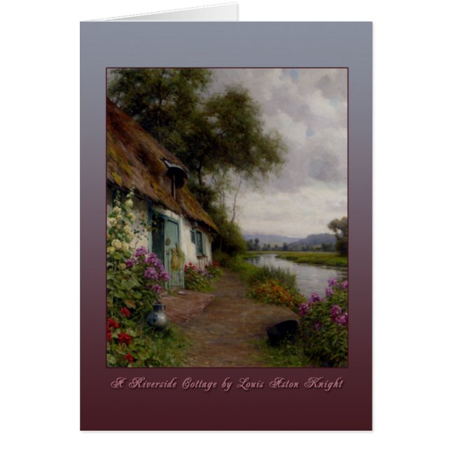 A Riverside Cottage by Louis Aston Knight (Front)