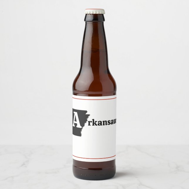 A rkansauce beer bottle label (Front)