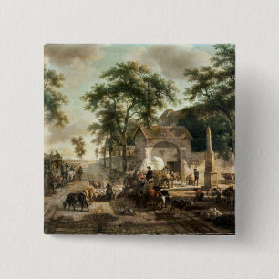 A Road 15 Cm Square Badge