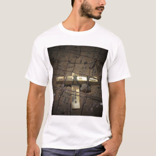 A road repair crew places a cross T-Shirt