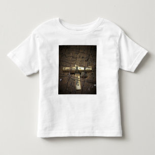 A road repair crew places a cross toddler T-Shirt