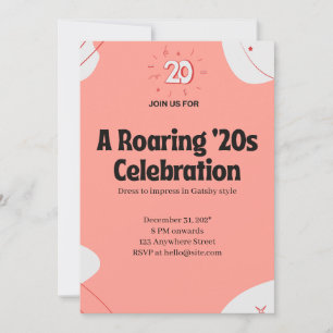 A Roaring ’20s Celebration Invitation