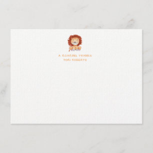 A Roaring Thank You card