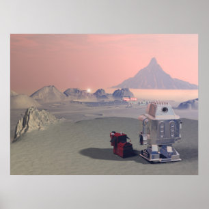 A Robot and His Dog 2 Print