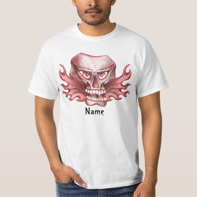A Rock Skull Biker T-Shirt (Front)