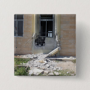 A Rocket Propelled Grenade 15 Cm Square Badge