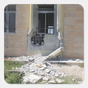 A Rocket Propelled Grenade Square Sticker