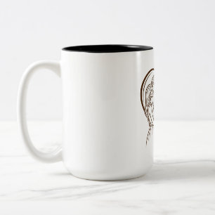 A Romantic Line Art Illustration Mug