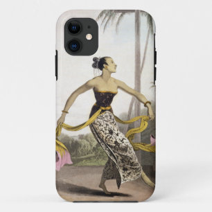 A Ronggeng or Dancing Girl, plate 21 from Vol. I o iPhone 11 Case