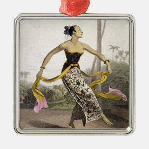 A Ronggeng or Dancing Girl, plate 21 from Vol. I o Metal Tree Decoration