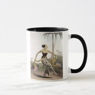 A Ronggeng or Dancing Girl, plate 21 from Vol. I o Mug