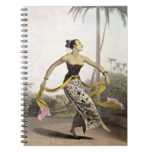 A Ronggeng or Dancing Girl, plate 21 from Vol. I o Notebook