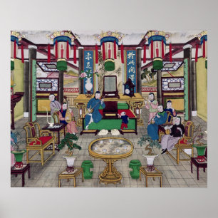 A Room in the House of Mr. Kong, a Peking Merchant Poster