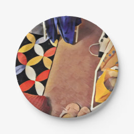 A room of one's own paper plate