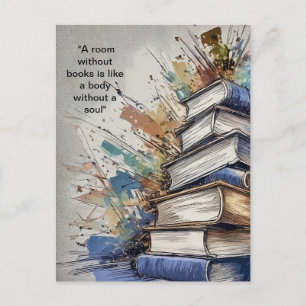A room without books postcard