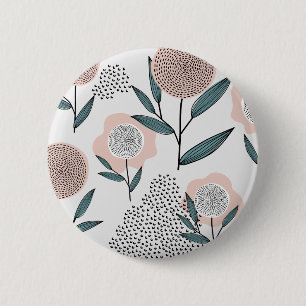 A rose 6 cm round badge