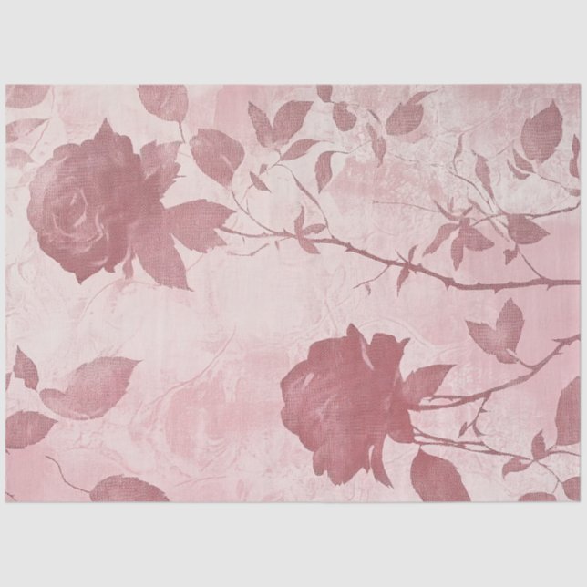 A Rose and Lace Series Design #6 Tissue Paper (Front)
