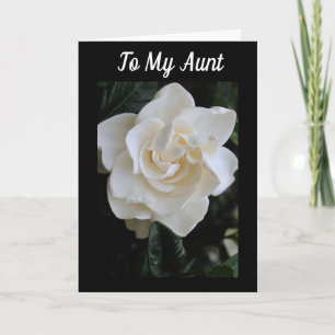 **A ROSE FOR MY AUNT WITH LOVE** CARD