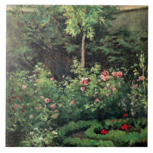 A Rose Garden by Camille Pissarro, Tile