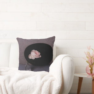 A rose in full bloom cushion
