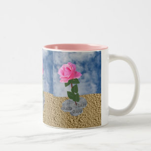 A Rose in The Desert Two-Tone Coffee Mug