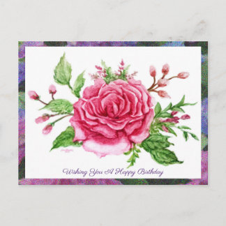 A Rose Is A Rose greeting postcard