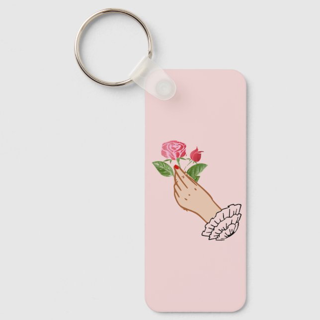 A rose  key ring (Front)