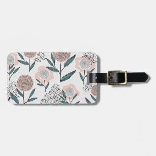 A rose luggage tag