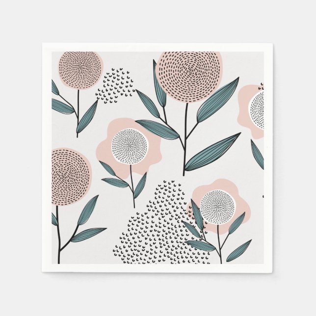 A rose napkin (Front)