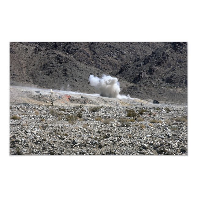 A round from an AT-4 small rocket launcher Photo Print (Front)