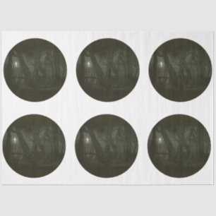 A Round Gothic Halloween Series Design 4 Tissue Paper