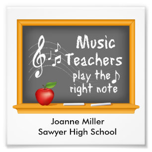 A Round of Applause for Music Teachers Photo Print