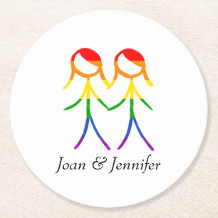 A Round of Love Paper Coaster